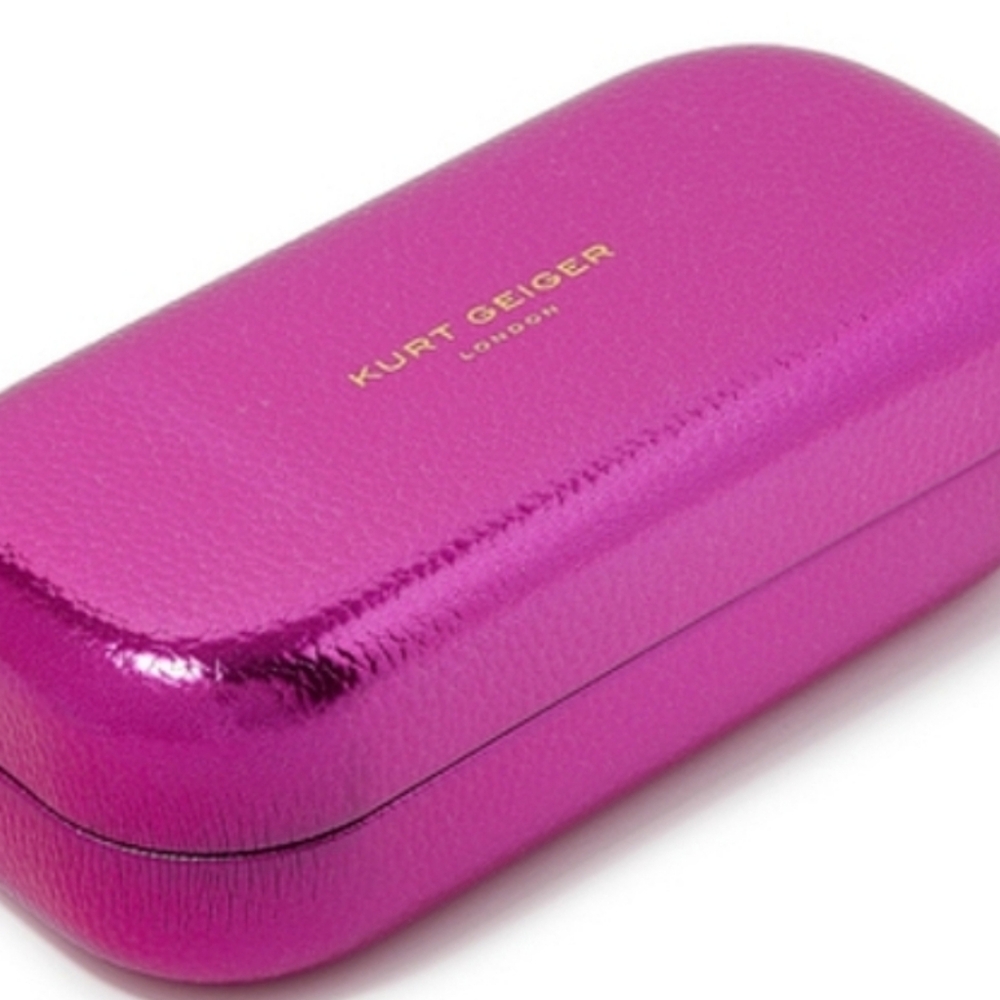 Kurt Geiger Metallic Fuchsia Sunglasses Case